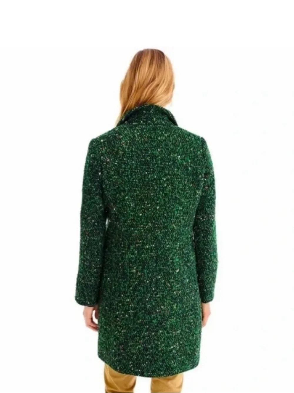 Jcrew Green Tweed Daphne Coat 00